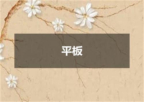 平板