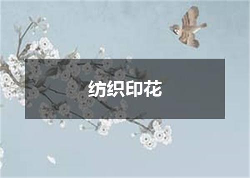 纺织印花