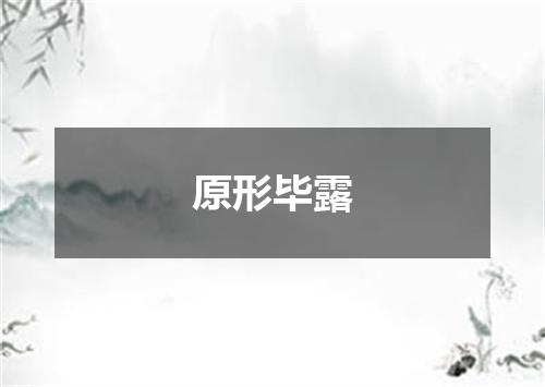 原形毕露
