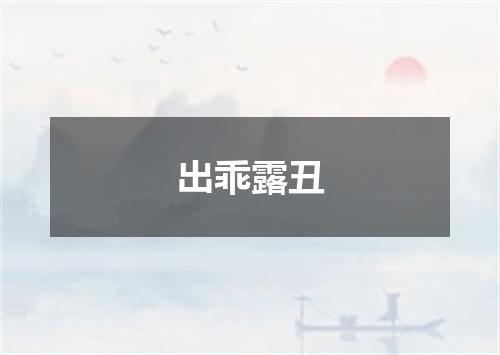 出乖露丑