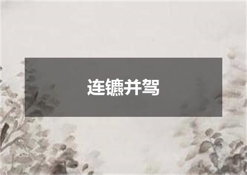 连镳并驾