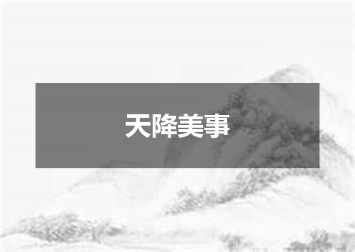 天降美事
