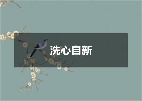 洗心自新