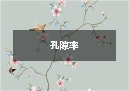 孔隙率