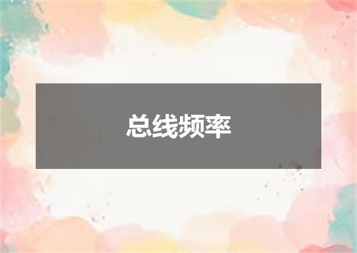 总线频率