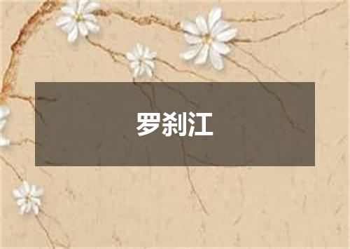 罗刹江