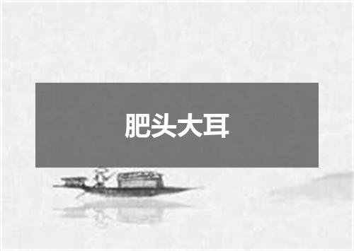 肥头大耳