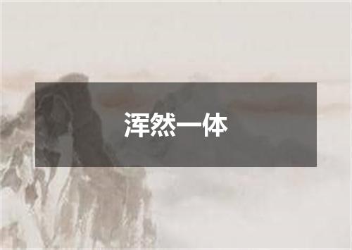浑然一体