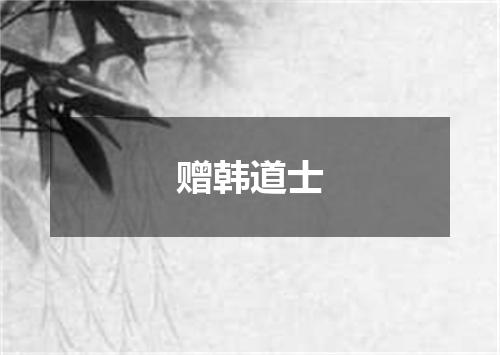 赠韩道士