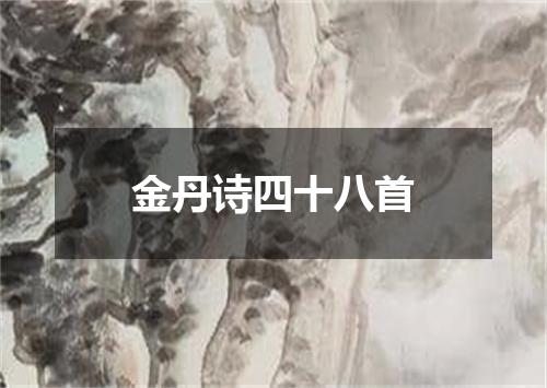 金丹诗四十八首