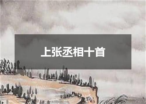 上张丞相十首