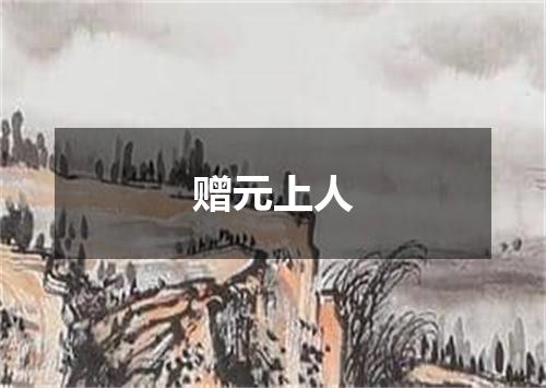 赠元上人