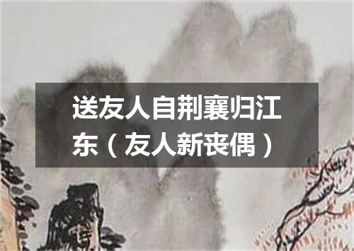送友人自荆襄归江东（友人新丧偶）