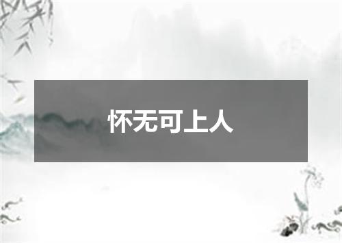怀无可上人