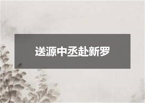 送源中丞赴新罗