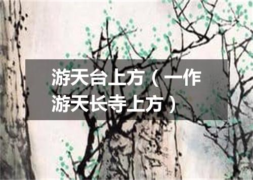 游天台上方（一作游天长寺上方）