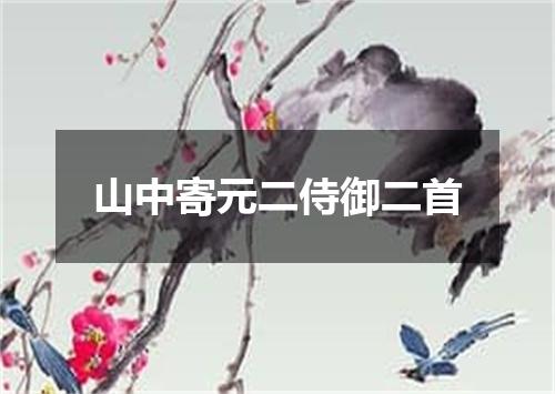 山中寄元二侍御二首
