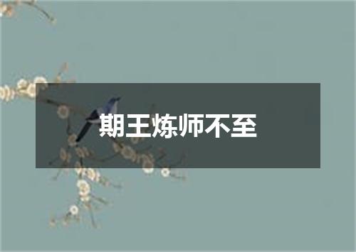 期王炼师不至