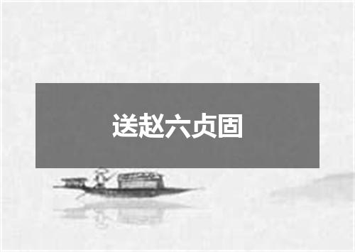 送赵六贞固