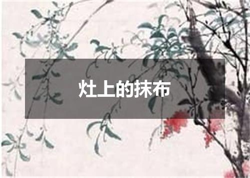 灶上的抹布