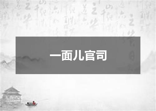一面儿官司