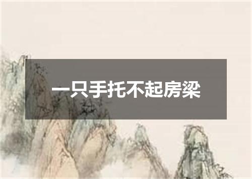 一只手托不起房梁