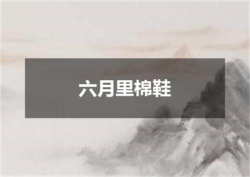 六月里棉鞋