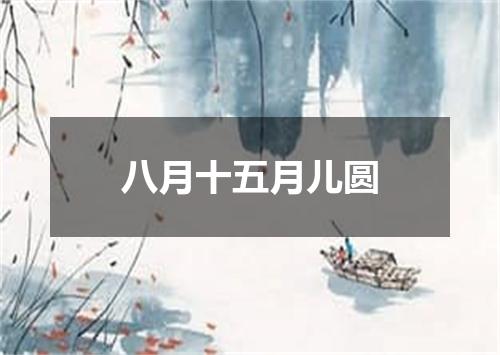 八月十五月儿圆