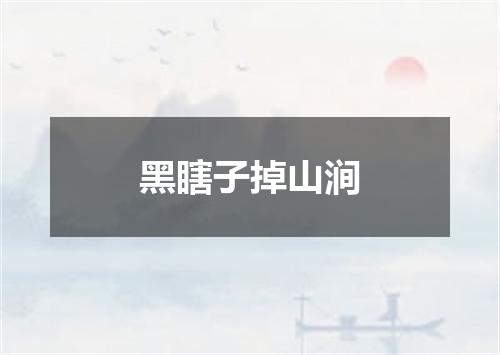 黑瞎子掉山涧