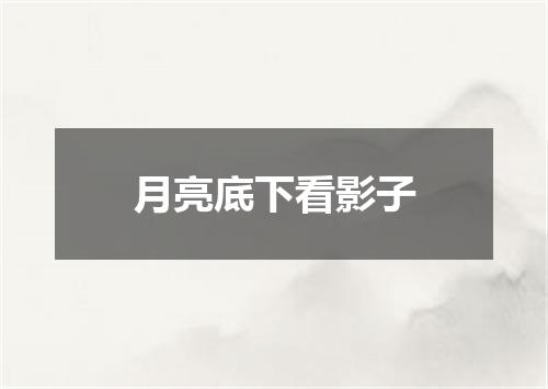 月亮底下看影子