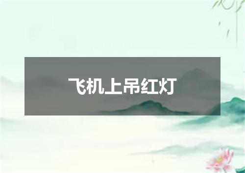 飞机上吊红灯