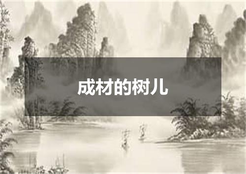 成材的树儿