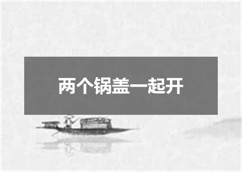 两个锅盖一起开