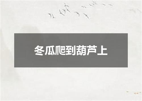 冬瓜爬到葫芦上