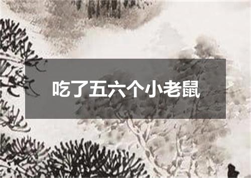 吃了五六个小老鼠