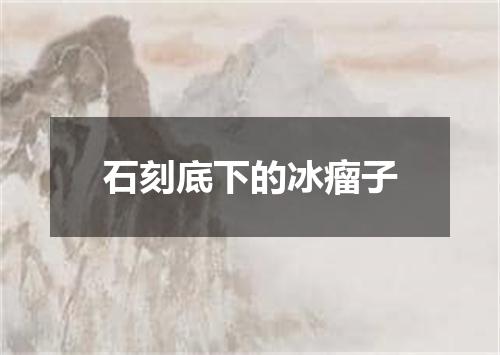 石刻底下的冰瘤子