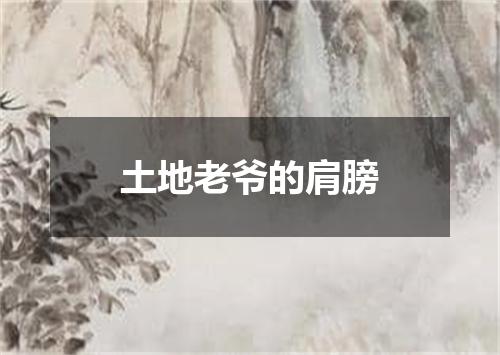 土地老爷的肩膀