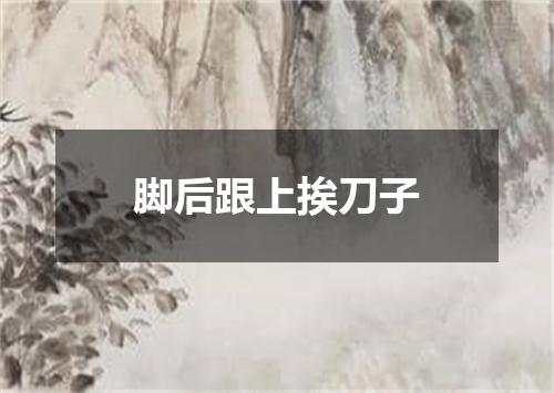 脚后跟上挨刀子