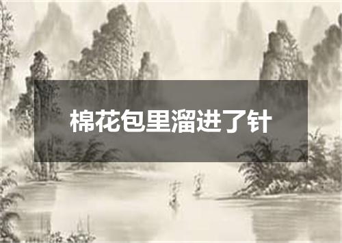 棉花包里溜进了针