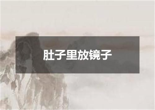 肚子里放镜子