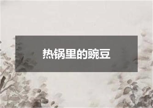 热锅里的豌豆