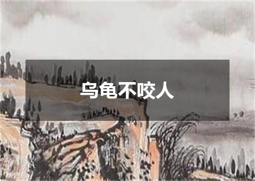 乌龟不咬人