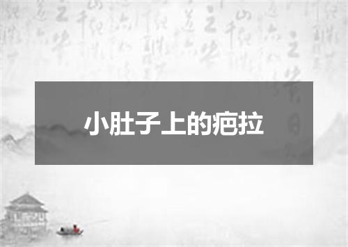 小肚子上的疤拉