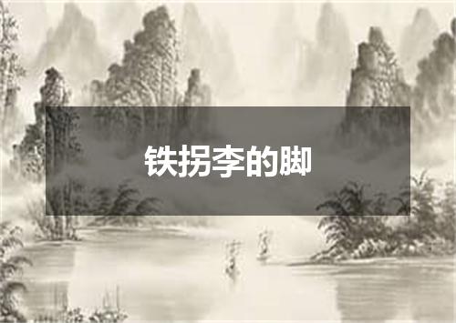 铁拐李的脚