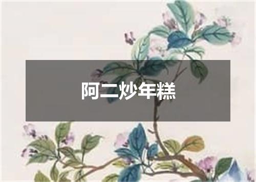 阿二炒年糕
