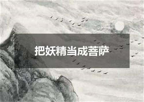 把妖精当成菩萨