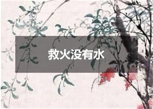 救火没有水