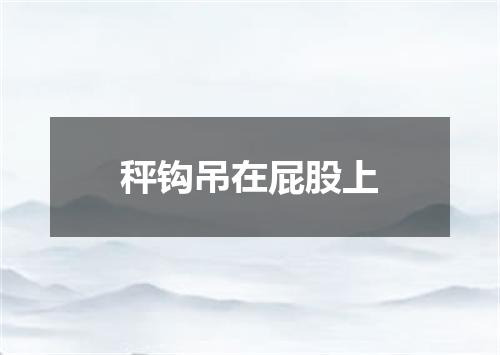 秤钩吊在屁股上