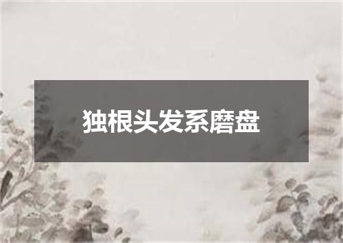独根头发系磨盘