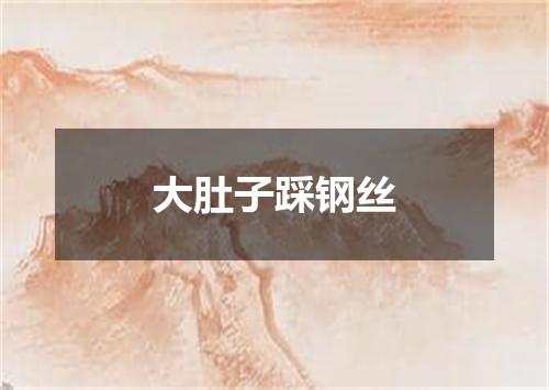 大肚子踩钢丝